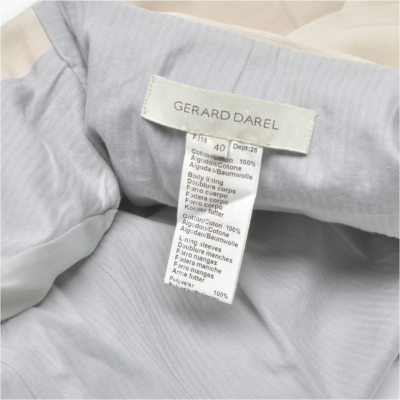 GERARD DAREL Cotton Peacoat ¾ Length Sleeve Snap Closure - Picture 6 of 12